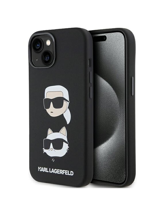 Etui na telefon KARL LAGERFELD, Czarne, iPhone 15 Plus