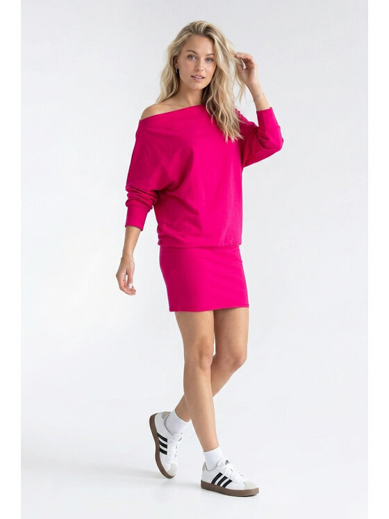 FIGL FIGL Každodenní šaty M1345 Světle fialová Loose Fit