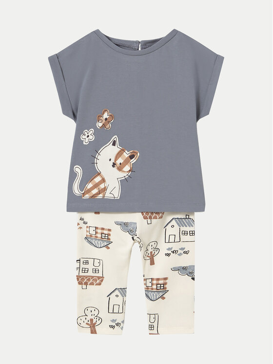 Komplet t-shirt i legginsy Mayoral, Rozmiar 18M, Kolorowy, 1738