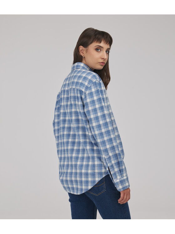 Lee Cooper Lee Cooper Koszula RENATA Niebieski Oversize