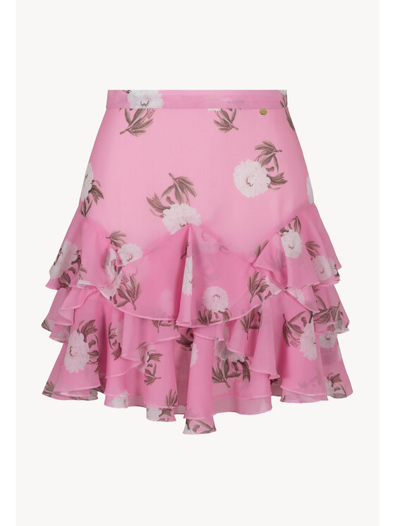 BIZUU BIZUU Spódnica mini CANDICE Różowy Standard Fit