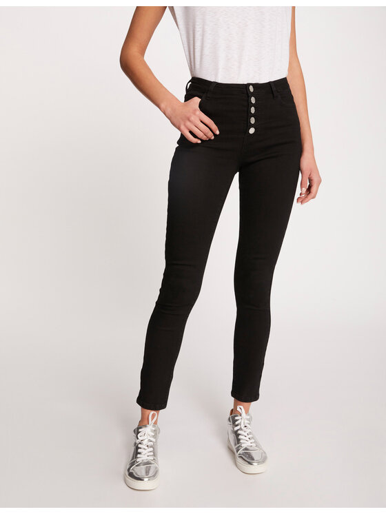 Morgan Jeans hlače 211-PBLACK Črna Skinny Fit