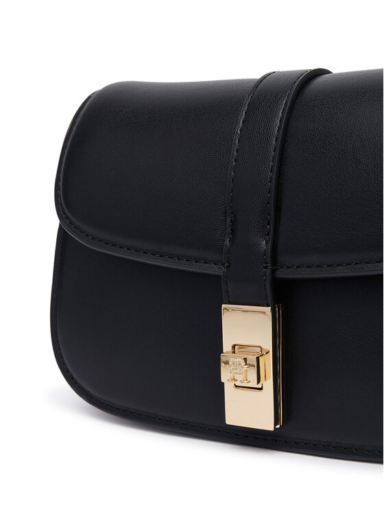 Tommy Hilfiger Tommy Hilfiger Handtasche Th Heritage Chain Crossover AW0AW19319 Schwarz