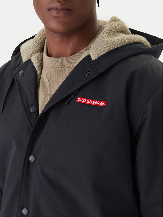 Quiksilver Quiksilver Преходно яке Rain Cloud EQYJK04186 Черен Regular Fit