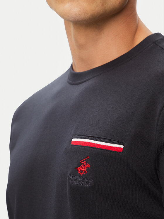 Beverly Hills Polo Club Beverly Hills Polo Club T-Shirt P-SS26M-TS0112 Σκούρο μπλε Regular Fit