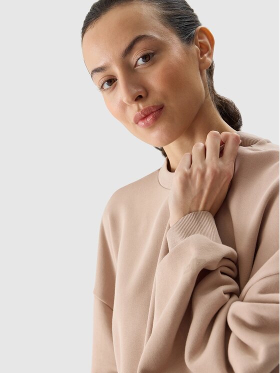 4F 4F Felpa 4FWSS24TSWSF1055 Marrone Oversize