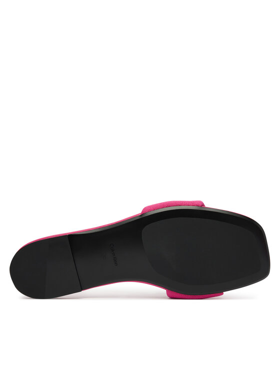 Calvin Klein Calvin Klein Šľapky Square Flat Sndl Canvas Hw HW0HW03129 Ružová
