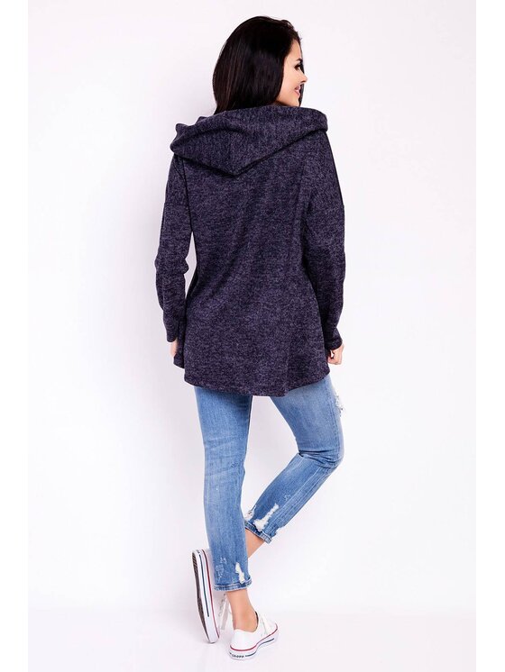 Infinite You Infinite You Bluza M119 Granatowy Basic Fit