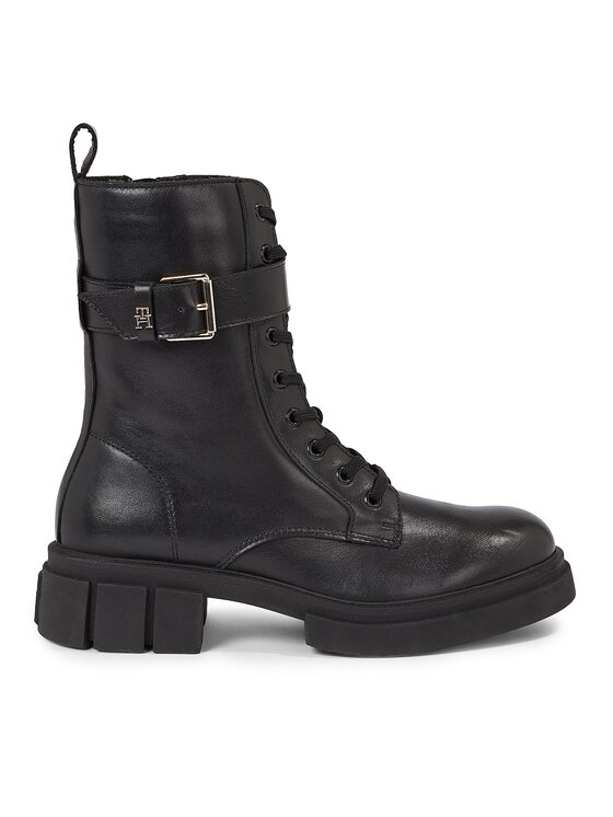 Tommy Hilfiger Tommy Hilfiger Ορειβατικά παπούτσια Cool Feminine Bikerboot FW0FW07322 Μαύρο