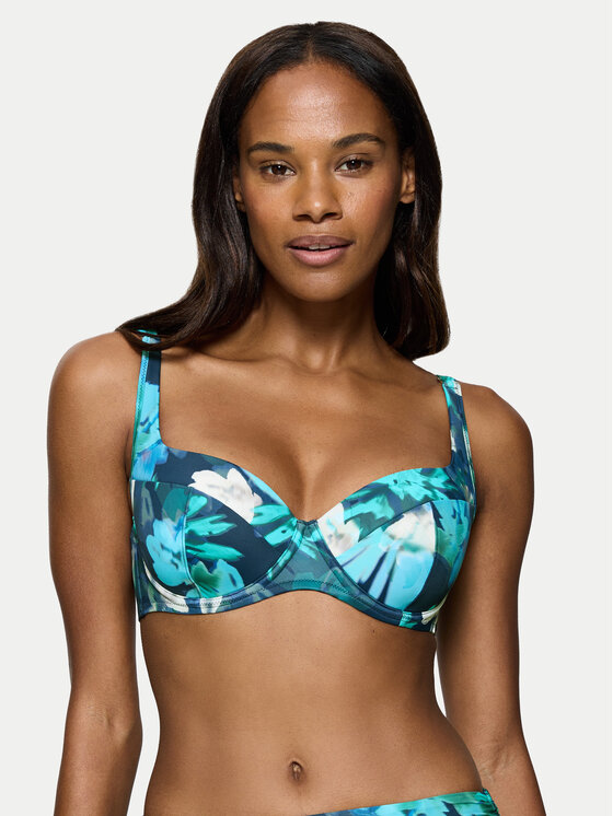 Triumph Triumph Vrchní část bikin Summer Fleur 10222301 Modrá
