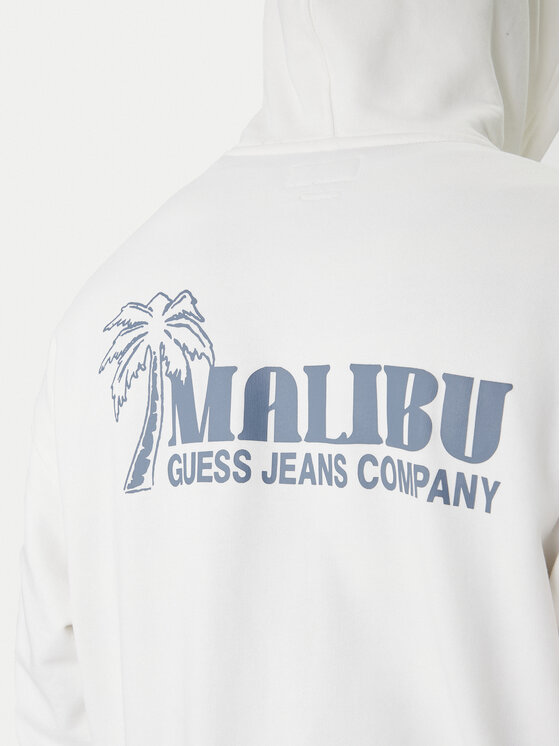 Guess Jeans Guess Jeans Felpa M6GQB6 KCPR1 Bianco Boxy Fit