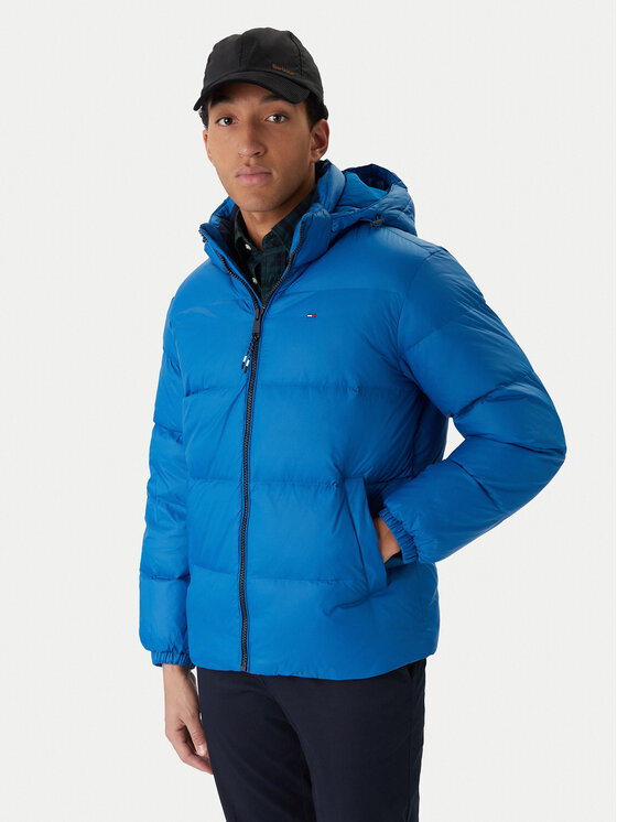 Tommy Jeans Geacă din puf Essential DM0DM19786 Albastru Regular Fit