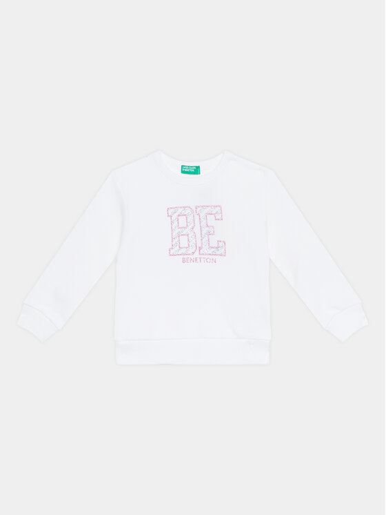 United Colors Of Benetton Bluză 3J70G10A5 Alb Regular Fit