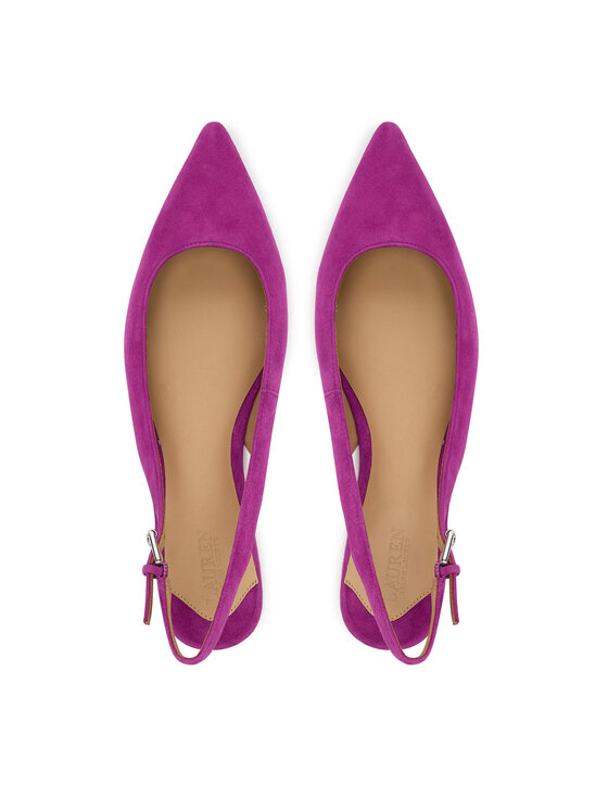 LAUREN RALPH LAUREN LAUREN RALPH LAUREN Balerinke Severn Calfskin 802967746007 Ljubičasta