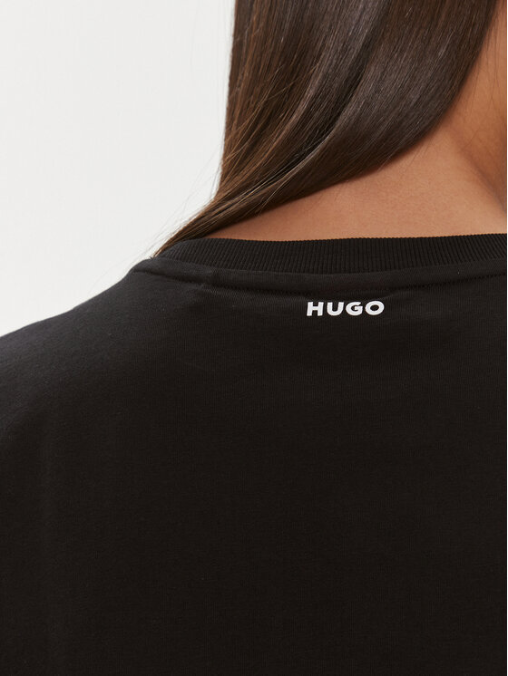 HUGO Hugo T-krekls Dashire_4 50489198 Melns Regular Fit