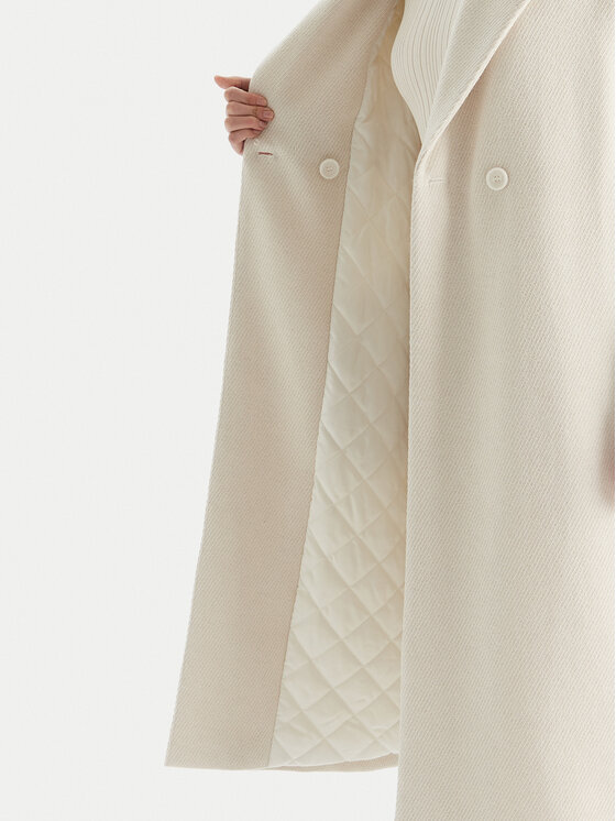 TWINSET TWINSET Télikabát 252TT2040 Ekru Regular Fit