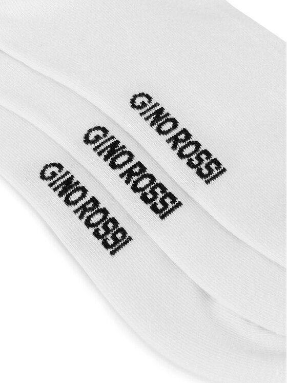 GINO ROSSI GINO ROSSI Krátké ponožky CEO_AS_GR_3MB_001S-AW26 (3-PACK) Bílá