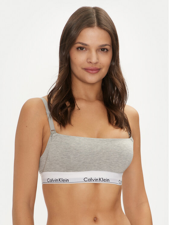 Calvin Klein Underwear Calvin Klein Underwear Kojící podprsenka 000QF7905E Šedá