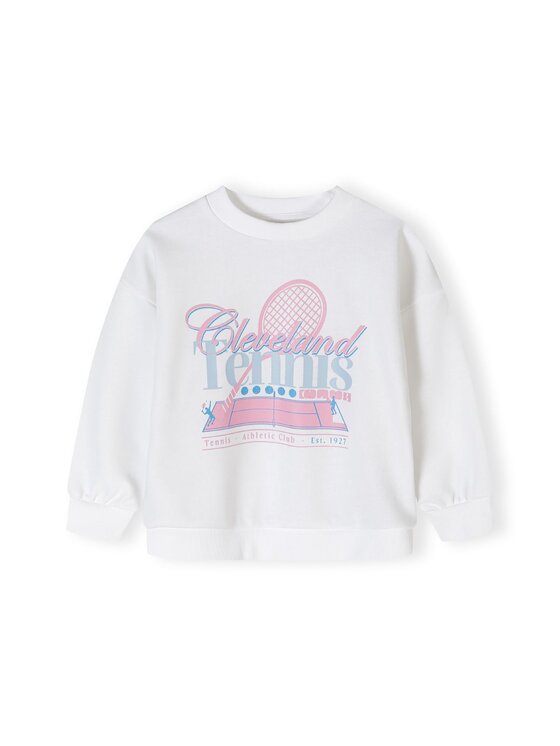MINOTI MINOTI Bluza 22fleece52 Biały Regular Fit