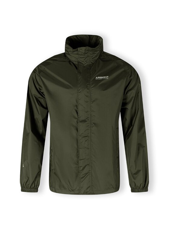 minoti minoti Kurtka przeciwdeszczowa 27MRJACKET3 Khaki Regular Fit