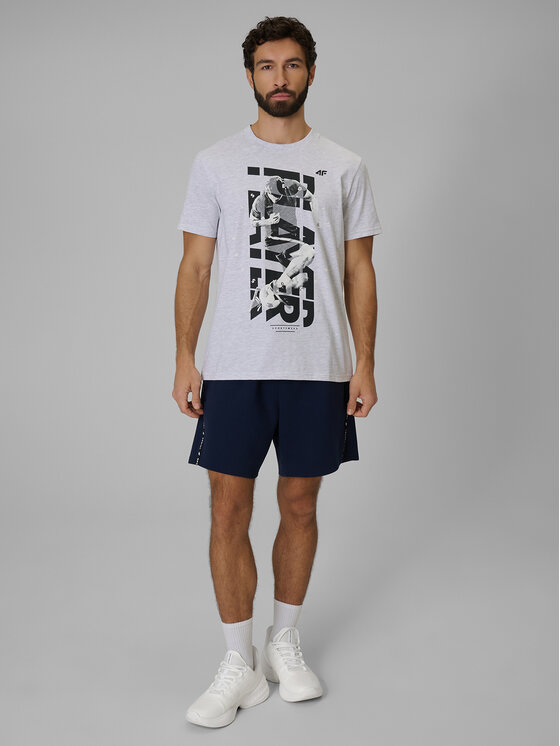 4F 4F T-Shirt casual Szary jasny Regular Fit
