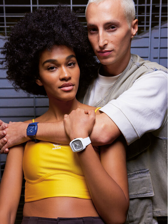 Adidas originals watch white cheap