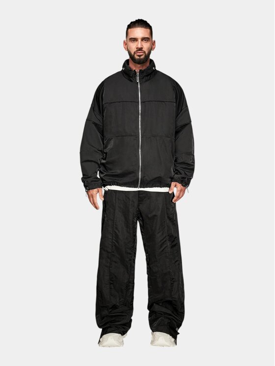 MADE BY SOCIETY MADE BY SOCIETY Kurtka anorak STRUCTURE - H17743 Czarny Basic Fit