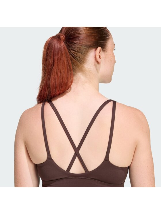 adidas adidas Biustonosz sportowy 158406 Brązowy