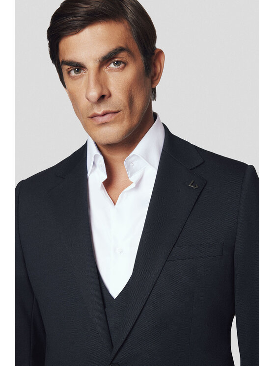 Lancerto Lancerto Marynarka Carrara MA131224000001 Czarny Slim Fit