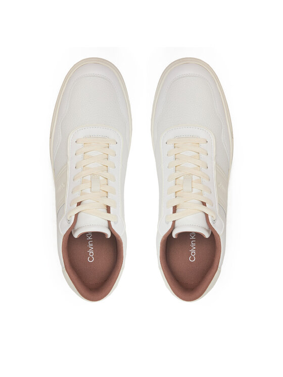 Calvin Klein Calvin Klein Sneakers Low Top Lace Up Logo HM0HM01653 Alb