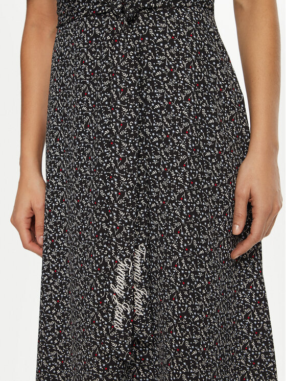 Tommy Jeans Tommy Jeans Igapäevane kleit DW0DW20450 Must Regular Fit