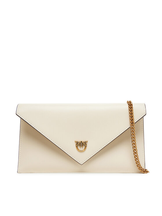 PINKO Torebka Flat Purse Mini AI 25-26 PCPL 105347 A0F1 Écru