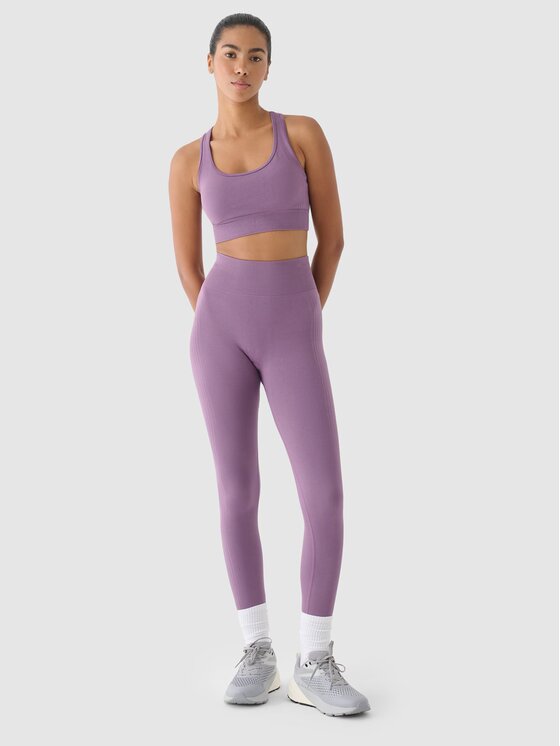 Legginsy, rozmiar XS/S, Fioletowe, 4FWAW24TFTIF278-50S