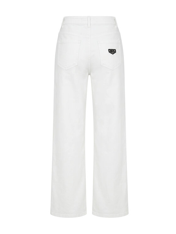 PHILIPP PLEIN PHILIPP PLEIN Jeansy 31780 Biały Straight Fit