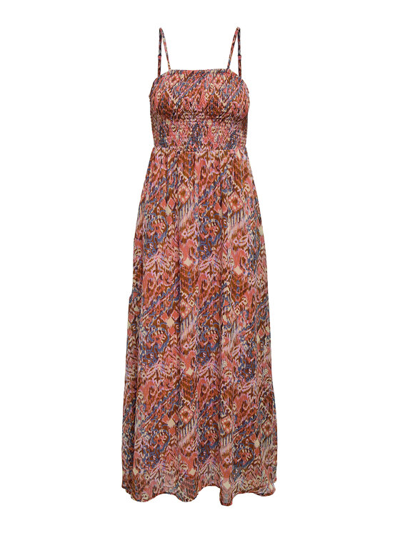 ONLY ONLY Sommerkleid Elena 15352634 Orange Regular Fit