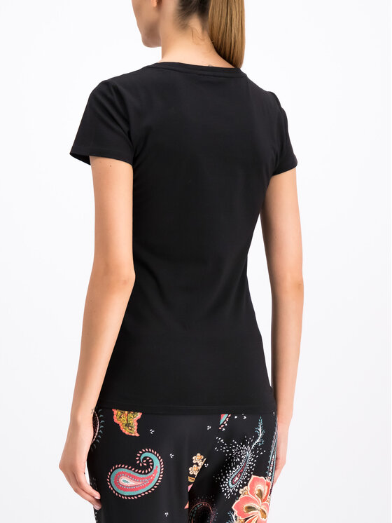 Liu Jo Sport Liu Jo Sport T-Shirt T19158 J5003 Černá Regular Fit