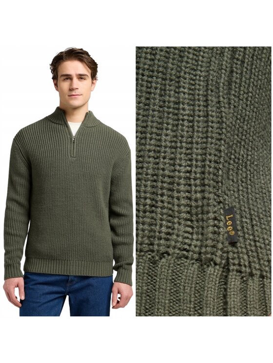 Lee Lee Maglione 112370539 Verde Regular Fit