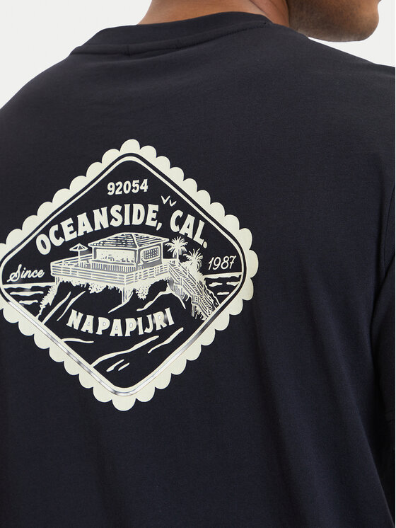 Napapijri Napapijri T-shirt S-Flint NP0A4FZZ Nero Regular Fit