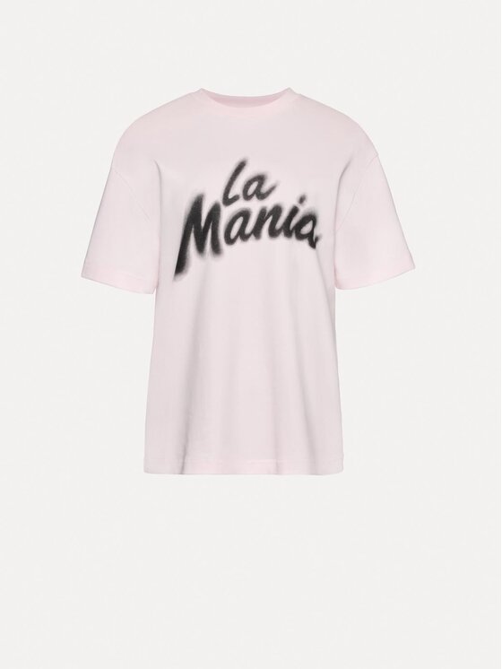 La Mania La Mania T-Shirt SOLINE Světle růžová Basic Fit