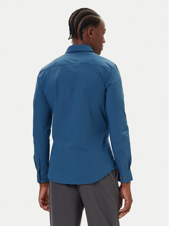 Calvin Klein Calvin Klein Риза LV04LB145G Син Slim Fit
