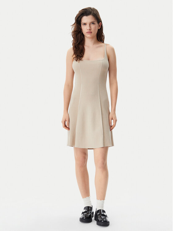 Calvin Klein Jeans Calvin Klein Jeans Rochie de zi J20J225269 Bej Slim Fit