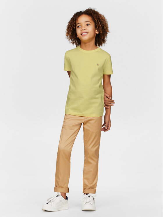 Tommy Hilfiger Tommy Hilfiger Тишърт Essential KB0KB06879 D Жълт Regular Fit