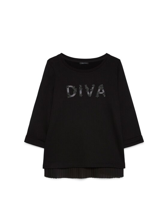 Fiorella Rubino Fiorella Rubino Felpa G853L008968N033 Nero Regular Fit