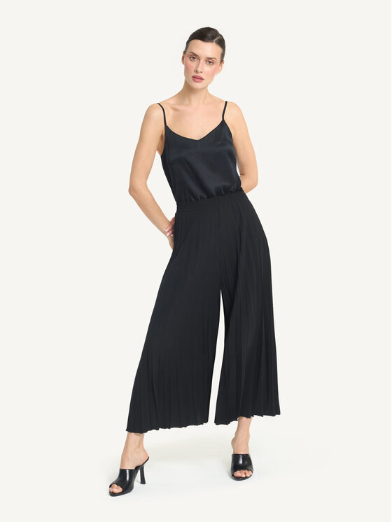 KMX KMX Spodnie materiałowe 809710007 Czarny Wide Fit