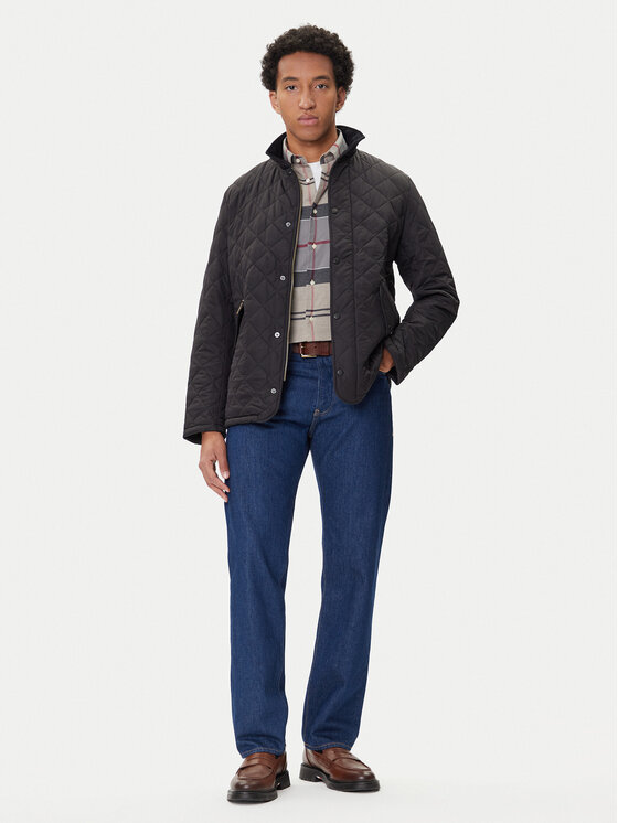 Barbour Barbour Μπουφάν μεταβατικό Chelsea MQU0006BK11 Μαύρο Regular Fit
