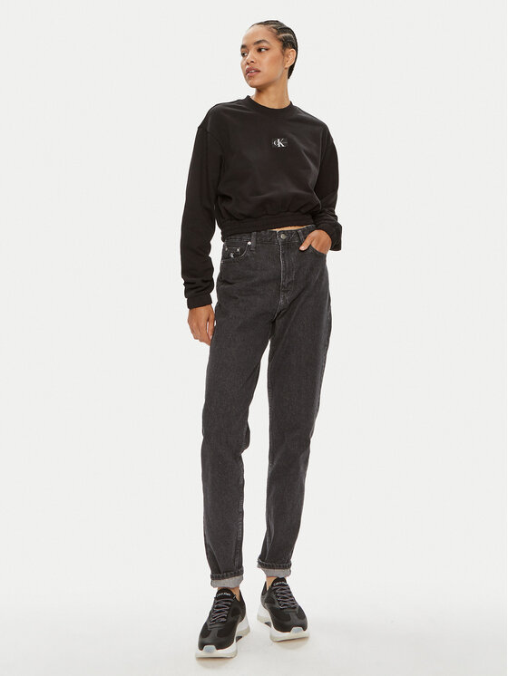 Calvin Klein Jeans Calvin Klein Jeans Mikina J20J223535 Čierna Regular Fit