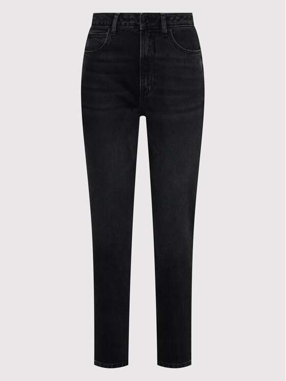 Guess Guess Jeansy W2YA21 D4QD1 Czarny Mom Fit
