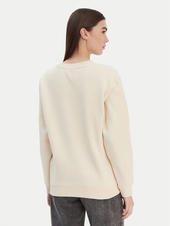 Roxy Roxy Felpa Surf Stoked Crew Brushed Vint ERJFT05018 Écru Regular Fit
