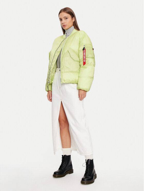 Alpha Industries Alpha Industries Kurtka bomber 148004 Zielony Regular Fit