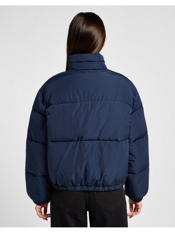 Lee Lee Kurtka puchowa RELAXED SHORT PUFFER JACKET Granatowy Regular Fit